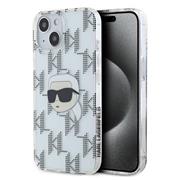 Karl Lagerfeld IML Electroplated Karl Head Zadní Kryt pro iPhone 15 Transparent