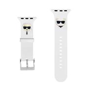 Karl Lagerfeld Karl and Choupette Řemínek pro Apple Watch 42/44/46mm White