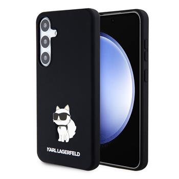 Karl Lagerfeld Liquid Silicone Choupette NFT Zadní Kryt pro Samsung Galaxy S24+ Black