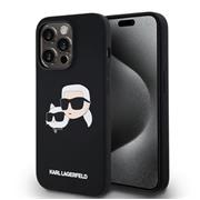 Karl Lagerfeld Liquid Silicone Double Heads Magsafe Zadní Kryt pro iPhone 14 Pro Black