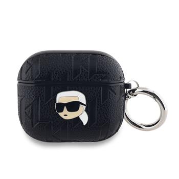 Karl Lagerfeld PU Embossed Karl Head Pouzdro pro AirPods 3 Black