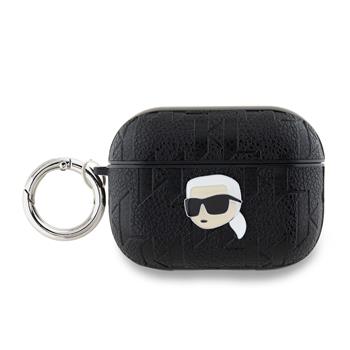 Karl Lagerfeld PU Embossed Karl Head Pouzdro pro AirPods Pro 2 Black