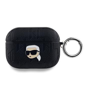 Karl Lagerfeld PU Embossed Karl Head Pouzdro pro AirPods Pro Black