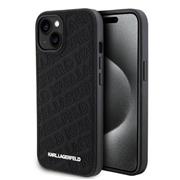 Karl Lagerfeld PU Quilted Pattern Zadní Kryt pro iPhone 15 Black