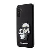 Karl Lagerfeld PU Saffiano Karl and Choupette NFT Zadní Kryt pro Samsung Galaxy A54 5G Black