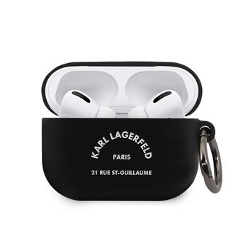 Karl Lagerfeld Rue St Guillaume Silikonové Pouzdro pro Airpods Pro Black