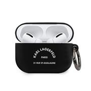 Karl Lagerfeld Rue St Guillaume Silikonové Pouzdro pro Airpods Pro Black