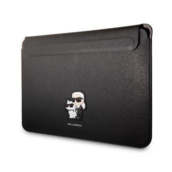 Karl Lagerfeld Saffiano Karl and Choupette Obal na Notebook 13/14" Black