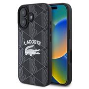 Lacoste Blend Monogram MagSafe Zadní Kryt pro iPhone 16 Black