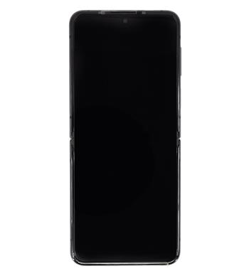 LCD displej + Dotyk + Přední Kryt Samsung F721 Galaxy Z Flip 4 5G Graphite (Service Pack)