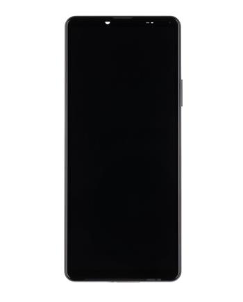 LCD displej + Dotyková Deska + Přední Kryt Sony Xperia 10 IV Black (Service Pack)