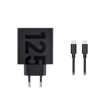 MC-1252 Motorola TurboPower USB-C 125W Cestovní Nabíječka + USB-C/USB-C Kabel Black