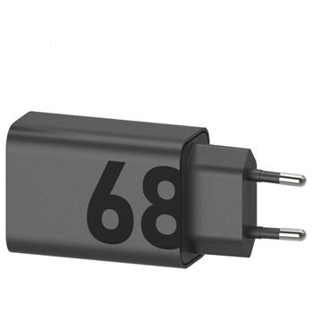 MC-682L Motorola USB-C 68W GaN Cestovní nabíječka Black (Service Pack)