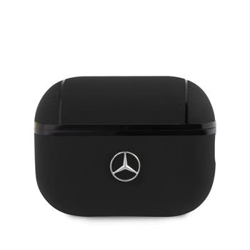 Mercedes Kožené Pouzdro pro AirPods Pro 2 Black