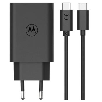 Motorola TurboPower 68W GaN Síťová nabíječka + USB-C Kabel 6.5A Black