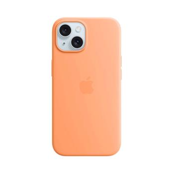 MT0W3ZM/A Apple Silikonový Kryt vč. Magsafe pro iPhone 15 Orange Sorbet