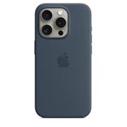 MT1D3ZM/A Apple Silikonový Kryt vč. Magsafe pro iPhone 15 Pro Storm Blue