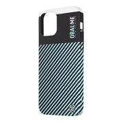 OBAL:ME Flossy Stripes Kryt pro Apple iPhone 12/12 Pro Black/Sky Blue