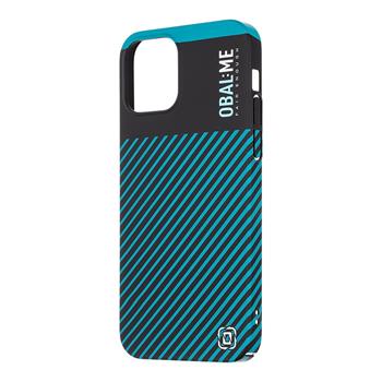 OBAL:ME Flossy Stripes Kryt pro Apple iPhone 12/12 Pro Black/Teal