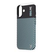 OBAL:ME Flossy Stripes Kryt pro Apple iPhone 16 Black/Sky Blue