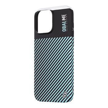 OBAL:ME Flossy Stripes Kryt pro Apple iPhone 16 Pro Max Black/Sky Blue