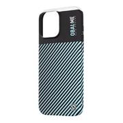 OBAL:ME Flossy Stripes Kryt pro Apple iPhone 16 Pro Max Black/Sky Blue