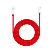 OnePlus SUPERVOOC Charge USB-A/USB-C Datový Kabel 10A 1,5m Red