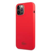 Lacoste Liquid Silicone Glossy Printing Logo Kryt pro iPhone 13 Pro Max Red