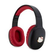 Hello Kitty Bicolor Kitty Metal Head Logo Bluetooth Stereo Headphones Black
