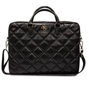 Guess PU Quilted 4G Metal Logo Taška na Notebook 15/16" Black