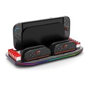 iPega SW2210 Multifunkční Nabíjecí RGB Stojan pro Nintendo Switch 2 Black