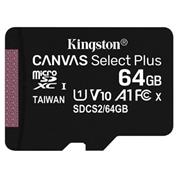 microSDXC 64GB Kingston Canvas Select bez Adaptéru