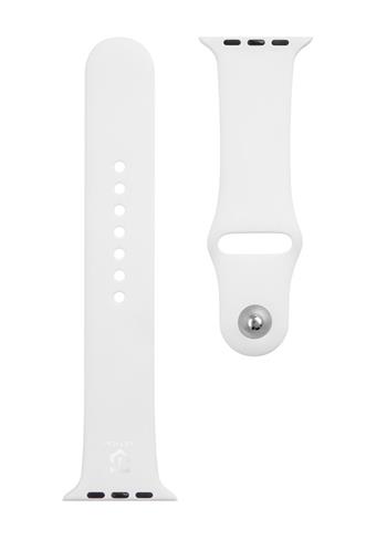 Tactical 499 Silikonový Řemínek pro Apple Watch 1/2/3/4/5/6/7/8/9/10/SE 42/44/45/46mm White