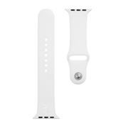 Tactical 499 Silikonový Řemínek pro Apple Watch 1/2/3/4/5/6/7/8/9/10/SE 42/44/45/46mm White