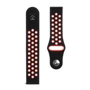 Tactical 701 Double Silikonový Řemínek 20mm Black/Red