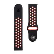 Tactical 711 Double Silikonový Řemínek 22mm Black/Red