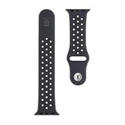 Tactical 839 Double Silikonový Řemínek pro Apple Watch 1/2/3/4/5/6/7/8/9/SE 38/40/41mm Black