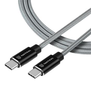 Tactical Fast Rope Aramid Cable USB-C/USB-C 100W 20V/5A 2m Grey