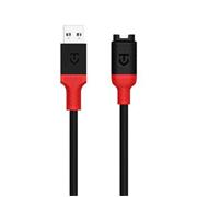 Tactical Recce 3:20 kabel pro Garmin USB-A Black/Red