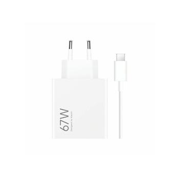 Xiaomi MDY-12-EH USB-A 67W Cestovní Nabíječka + USB-C 6.2A Datový Kabel White